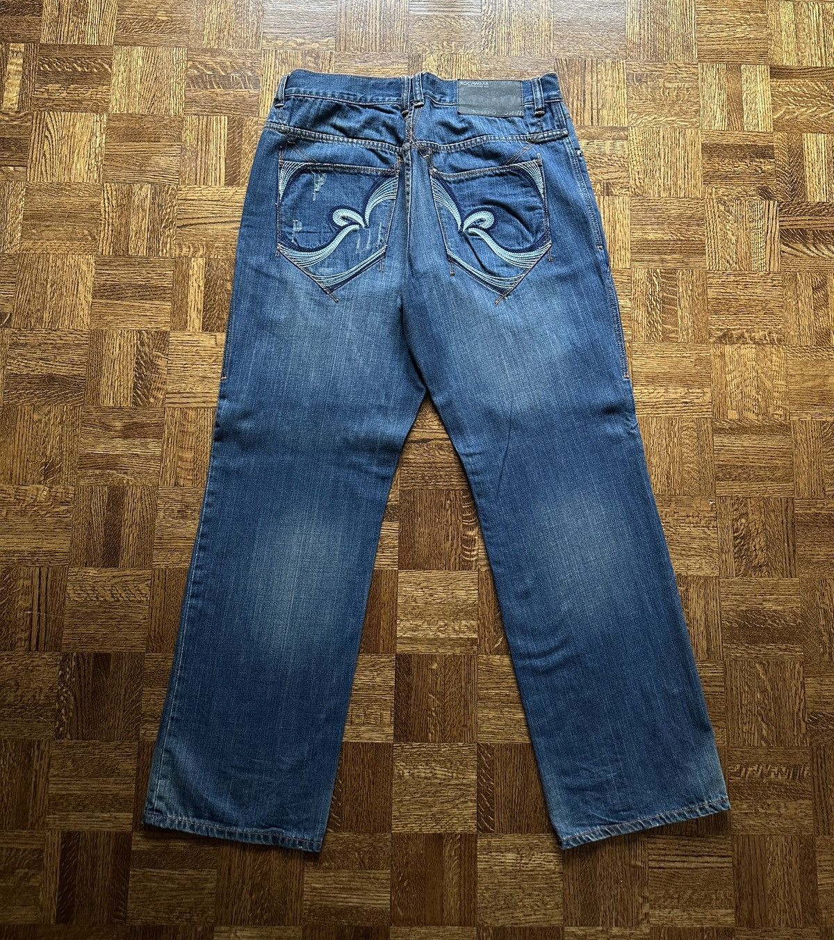 Rocawear Vintage Y2K Rocawear Baggy Embroidered Denim Jeans Size US 36 / EU 52 - 1 Thumbnail