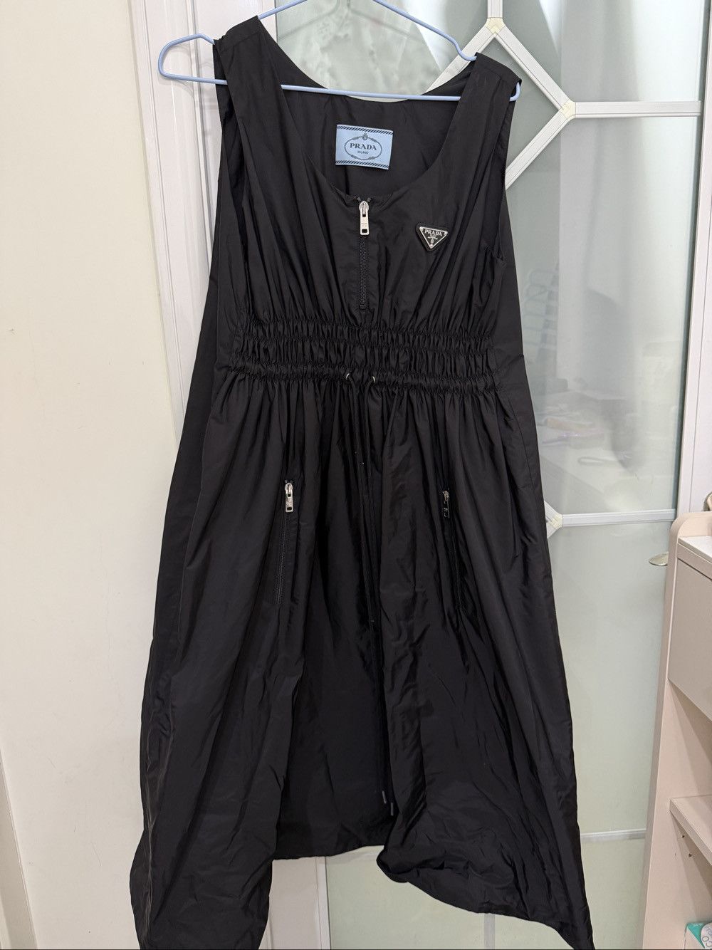 Prada Prada Re-Nylon Logo Plaque Sleeveless Dress Size 42 Size M / US 6-8 / IT 42-44 - 1 Thumbnail