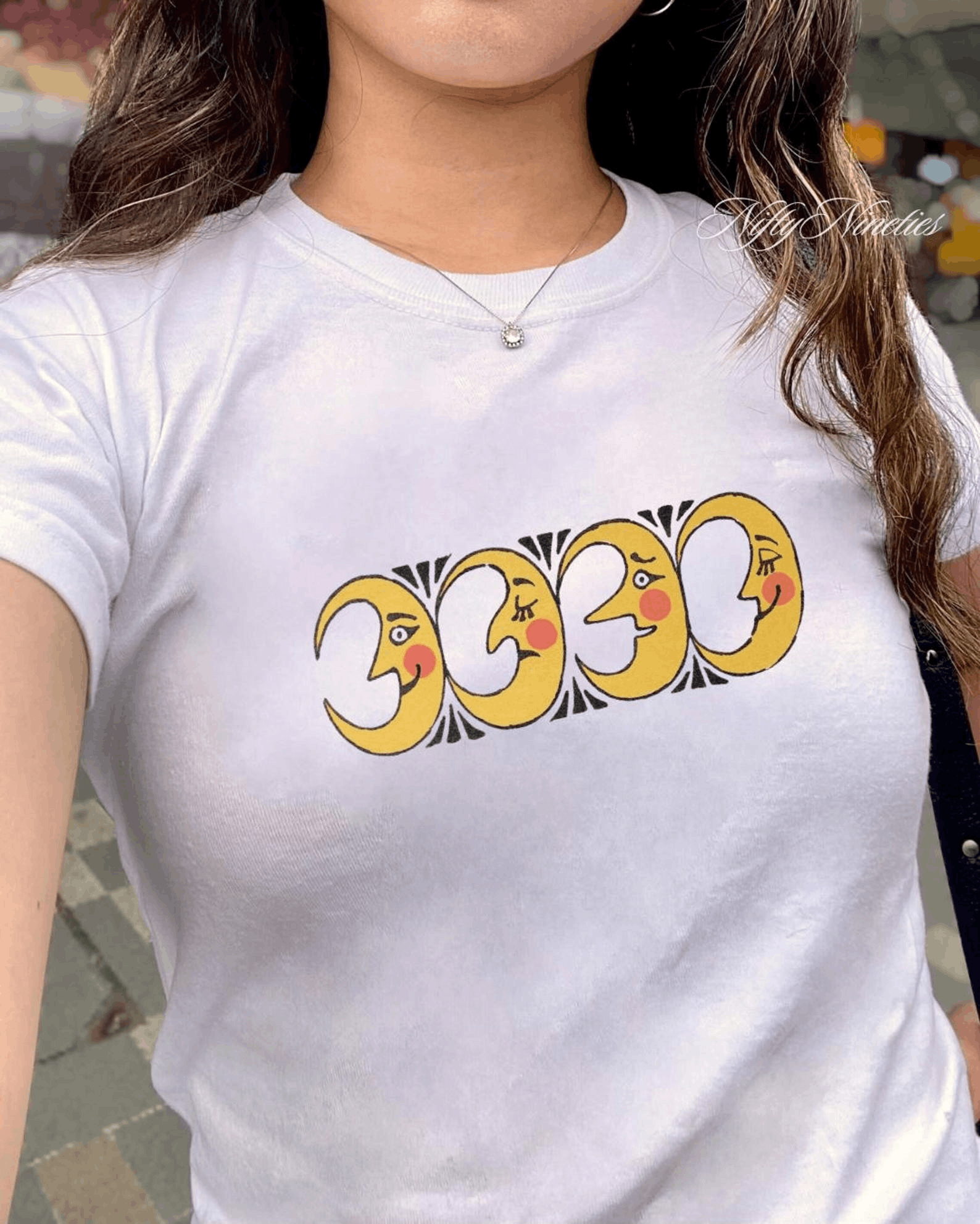 Other Vintage Moon Baby Tee Size XL / US 12-14 / IT 48-50 - 1 Thumbnail