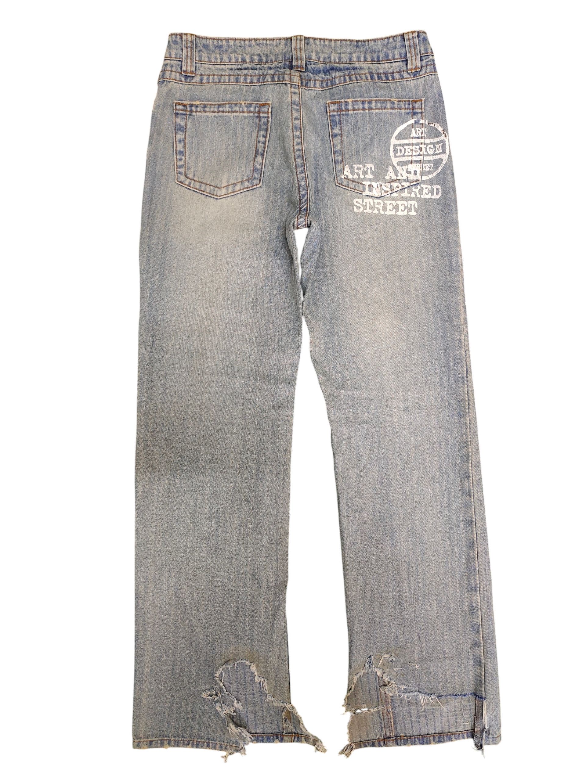 Number (N)ine × Undercover Japanese Brand Explanation World Clawmark Distress Jeans Size US 30 / EU 46 - 8 Thumbnail