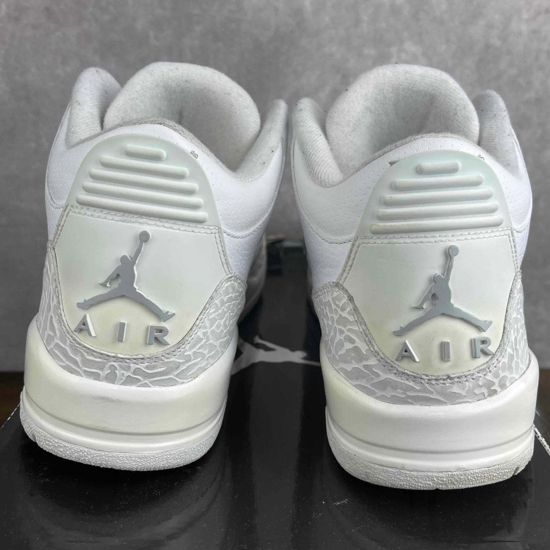 Jordan Brand Air Jordan 3 Retro Silver Anniversary 398613-102 White OG Size US 11 / EU 44 - 6 Thumbnail