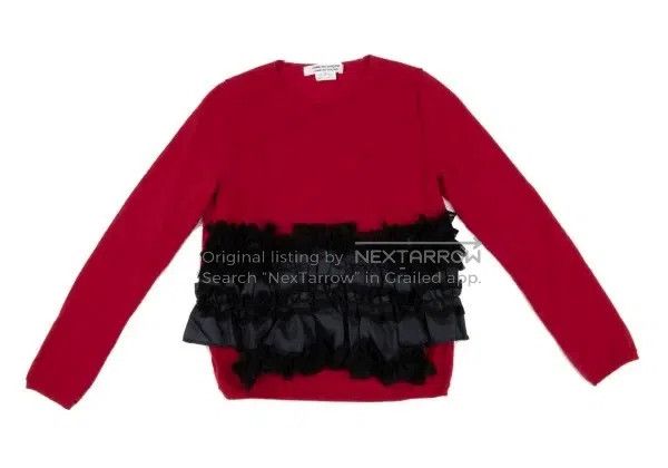 Comme des Garcons Comme Des Garcons Red vintage patterned top Size S / US 4 / IT 40 - 2 Thumbnail