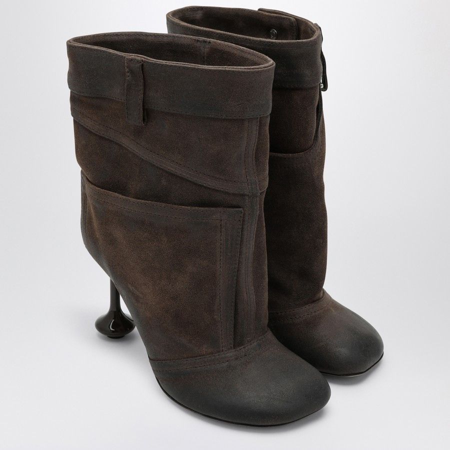 Loewe o1d2blof0824 Toy Suede Boot in Brown Size US 7 / IT 37 - 2 Thumbnail