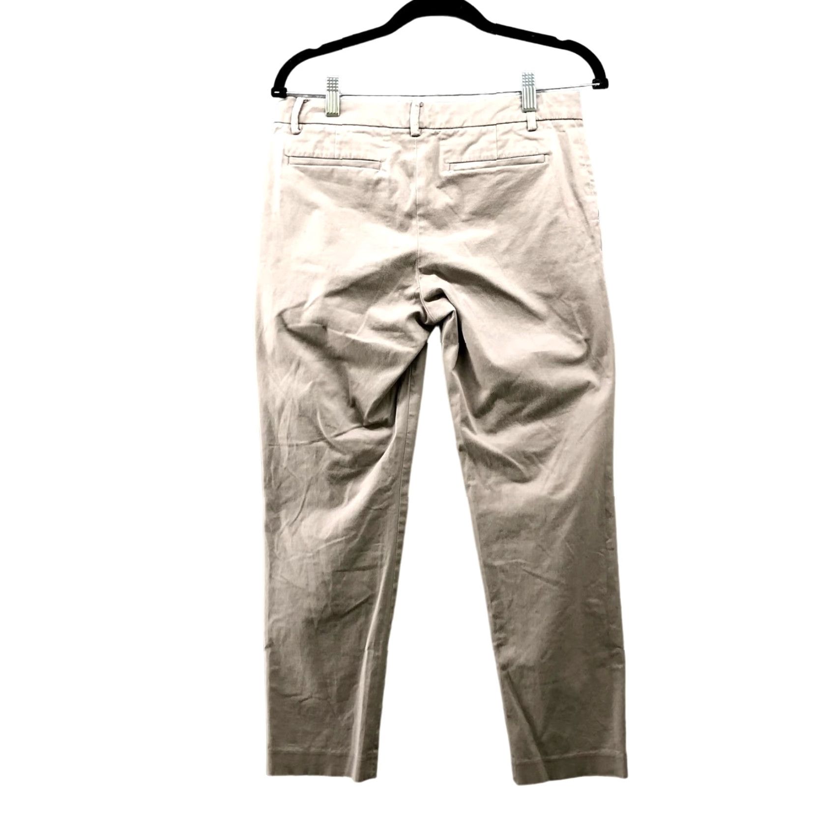 Uniqlo VINTAGE Uniqlo Women's Chino Pants Slim Fit Ankle Crop Stretch Cotton Blend Size 4 Beige Size 27" / US 4 / IT 40 - 2 Thumbnail