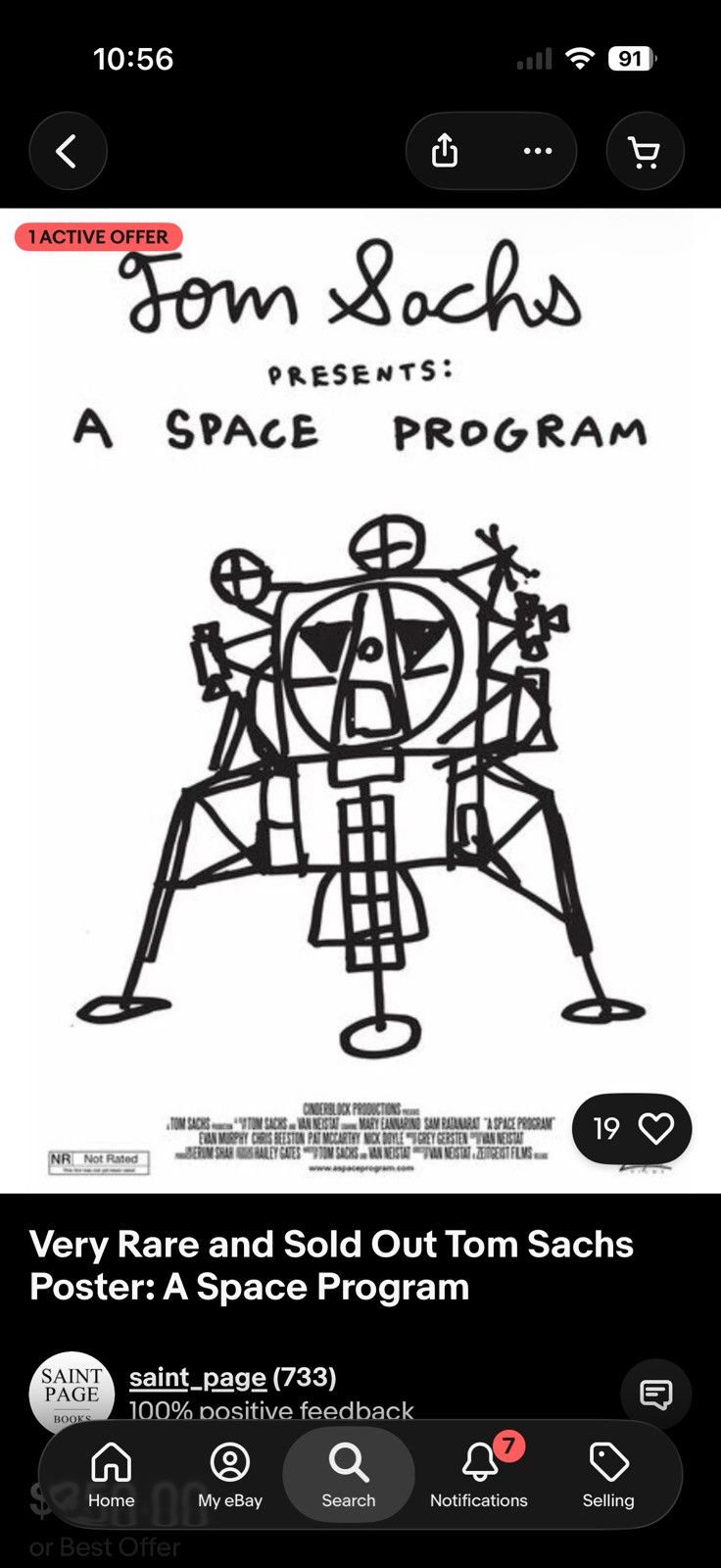 Tom Sachs A Space Program Movie Poster Size ONE SIZE - 2 Thumbnail