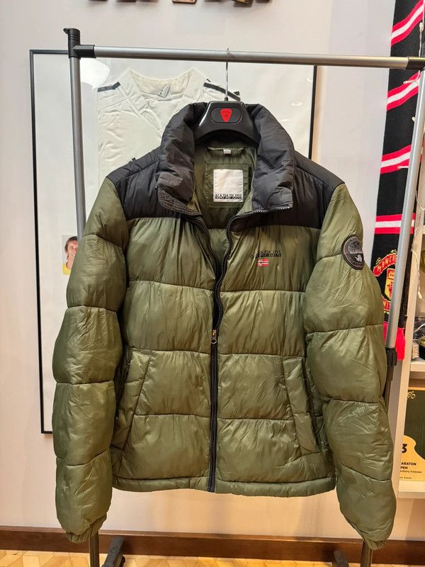 Napapijri Napapijri Khaki Black Logo Down Jacket M Size US M / EU 48-50 / 2 - 1 Thumbnail