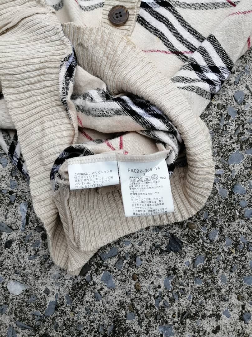 Burberry × Japanese Brand Burberry London Nova Check Knitwear Size S / US 4 / IT 40 - 11 Thumbnail