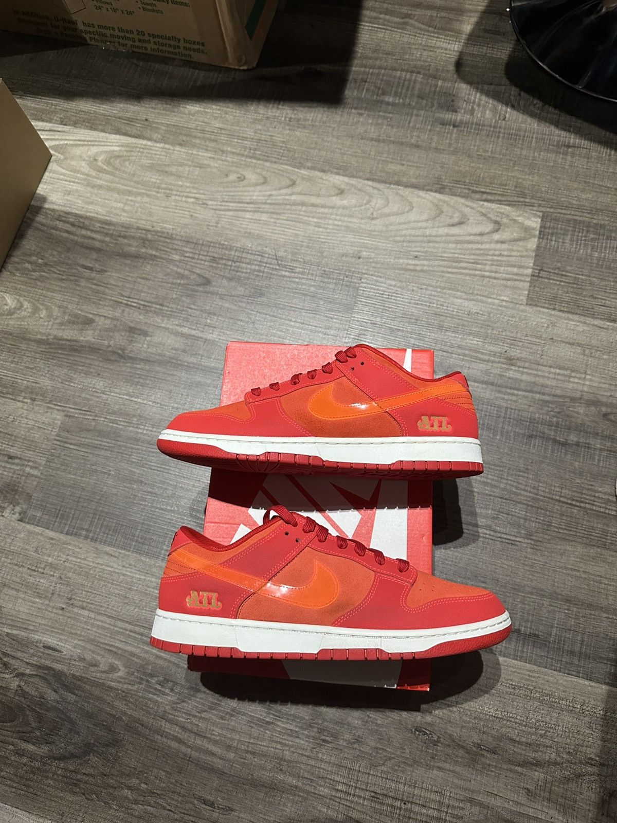 Nike Nike Dunk Low ATL Atlanta Red FD0724-657 Men's Size 12 Used Size US 12 / EU 45 - 2 Thumbnail
