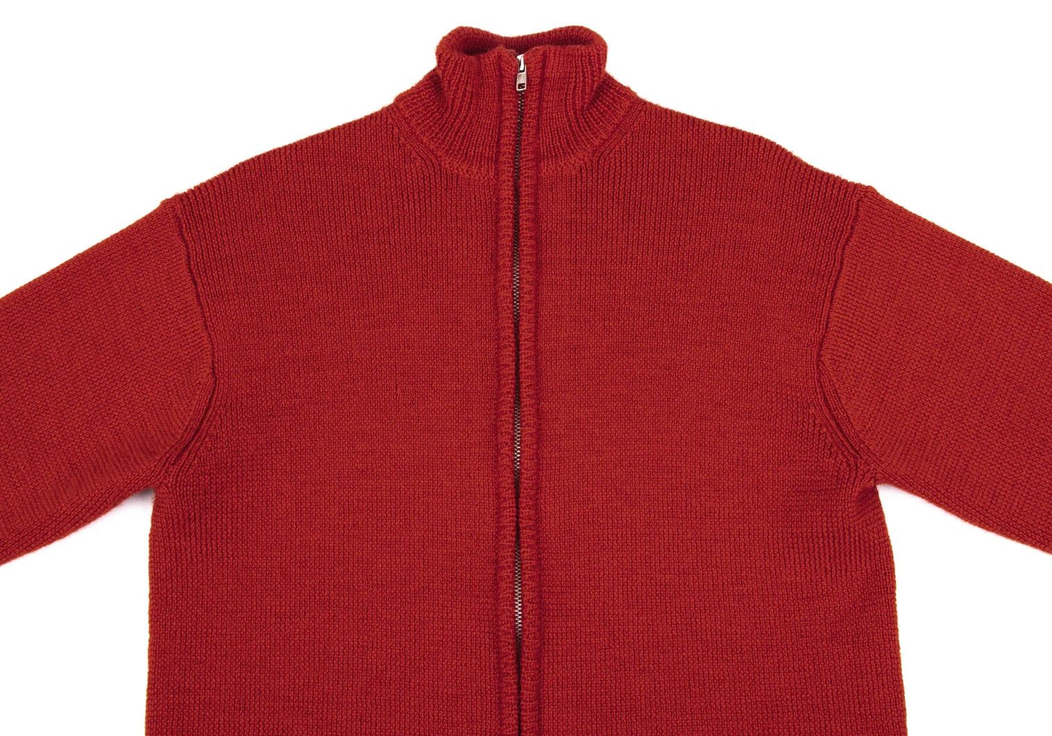 Yohji Yamamoto Yohji Yamamoto Wool High Neck Zip Knit Blouson Size US L / EU 52-54 / 3 - 2 Thumbnail