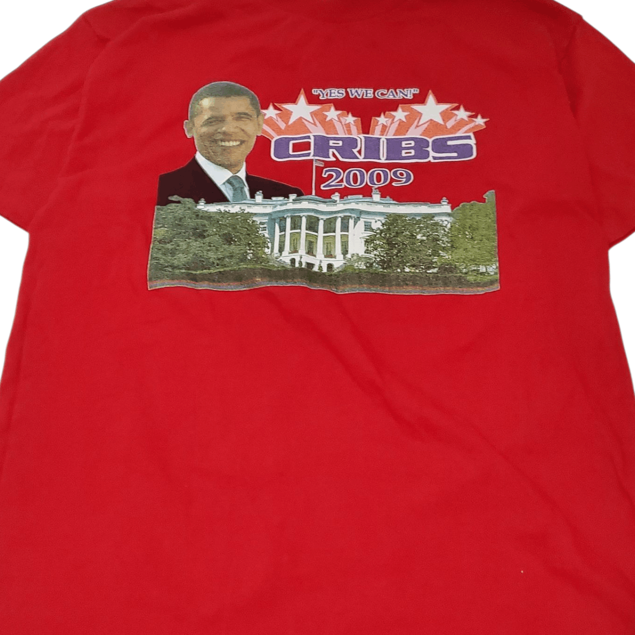 Vintage 2009 Barrack Obama Cribs T-Shirt Size US XL / EU 56 / 4 - 2 Thumbnail