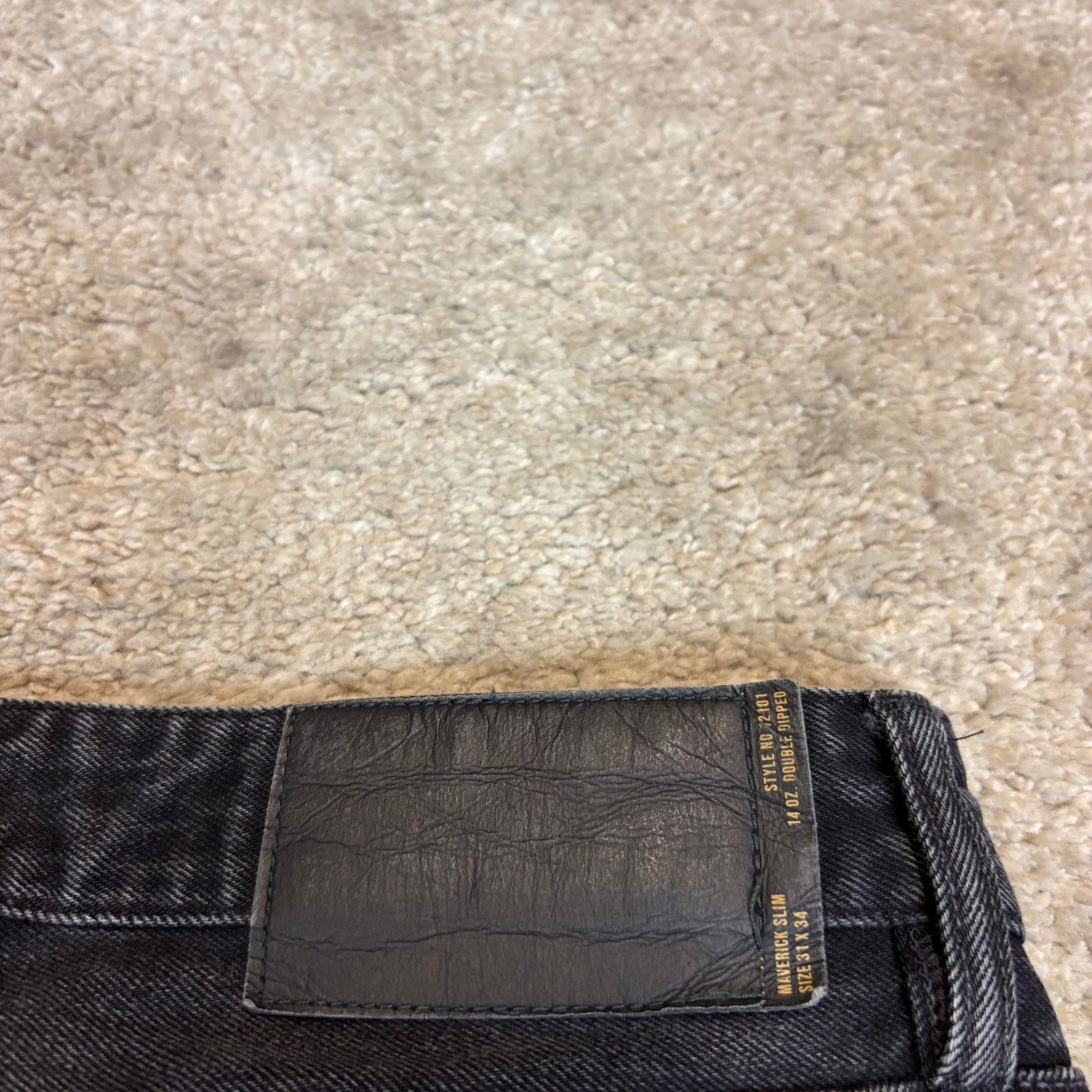 Buck Mason Buck Mason Maverick Slim 13 oz Jeans Men's 31x32.5 Black Size US 31 - 5 Thumbnail