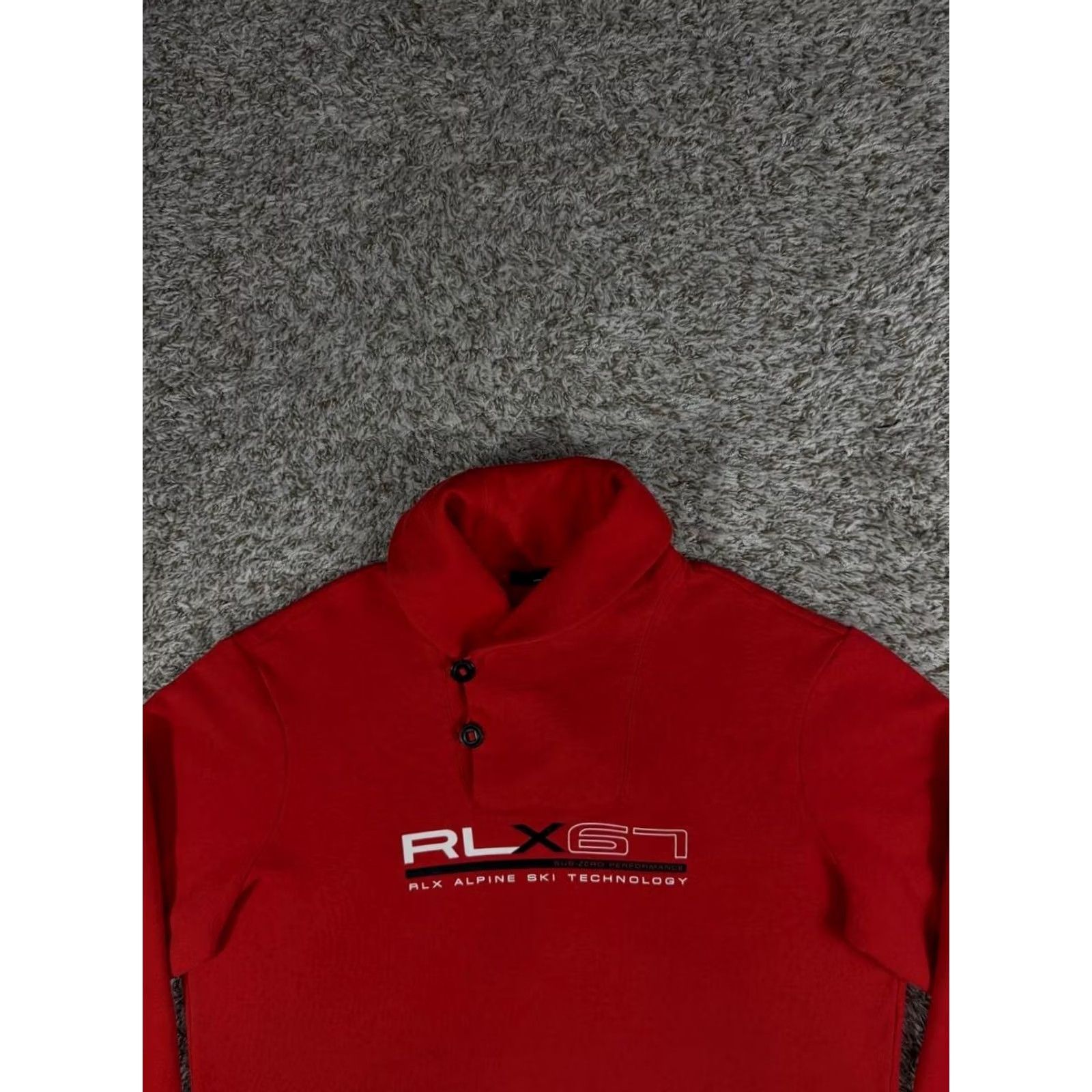 RLX Ralph Lauren RLX Ralph Lauren Shirt Mens 2XL Red Alpine Ski Pullover Sweatshirt Shawl Neck Sub Zero Size Size US XXL / EU 58 / 5 - 2 Thumbnail