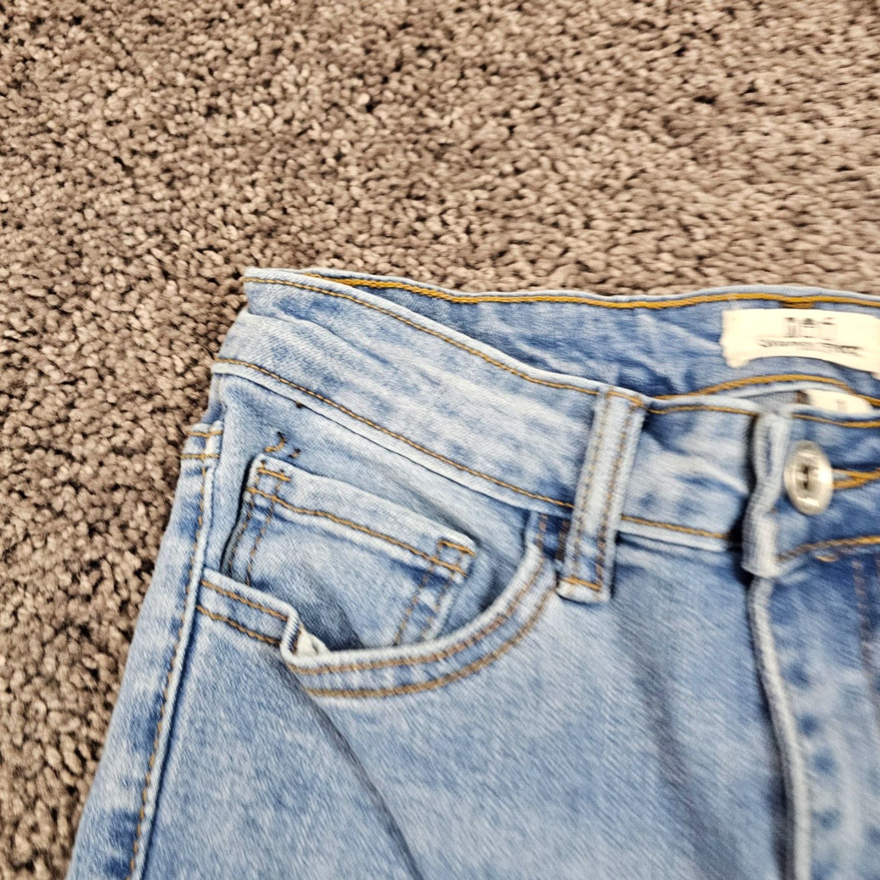 Vintage VINTAGE Skinny Fries Women's Flare Jeans High Rise Light Wash Distressed 22x30 Size 25" / US 0 / IT 36 - 3 Thumbnail