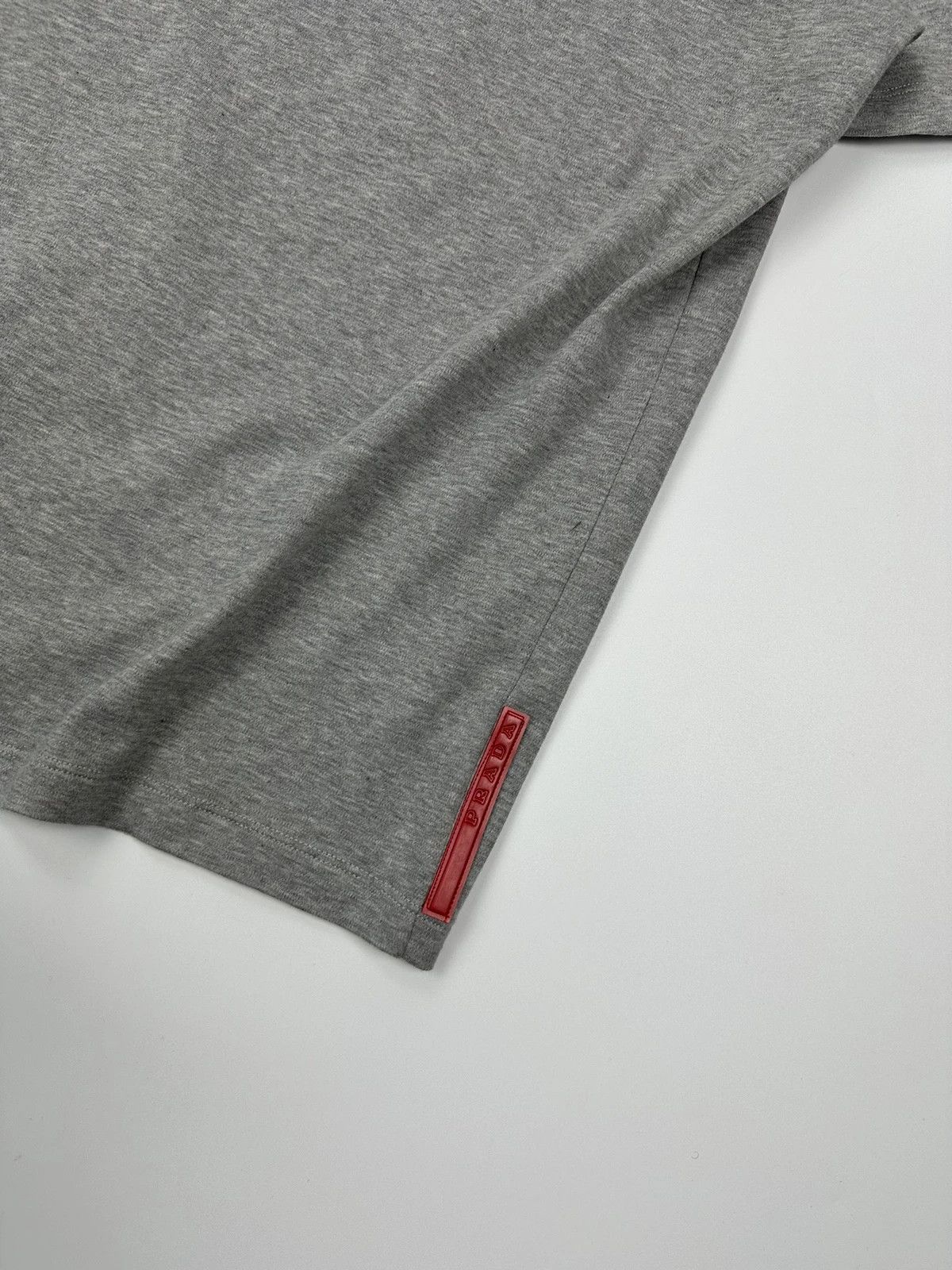 Prada Prada Sport SS99 Grey Cotton Boxy Tee Size US L / EU 52-54 / 3 - 6 Thumbnail