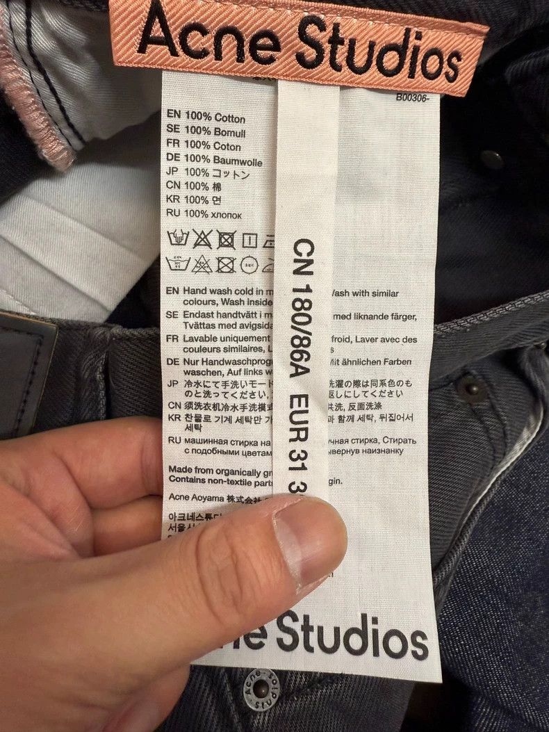 Acne Studios acne studios Dark grey wash jeans 2502-Nextarrow Size US 32 / EU 48 - 4 Thumbnail
