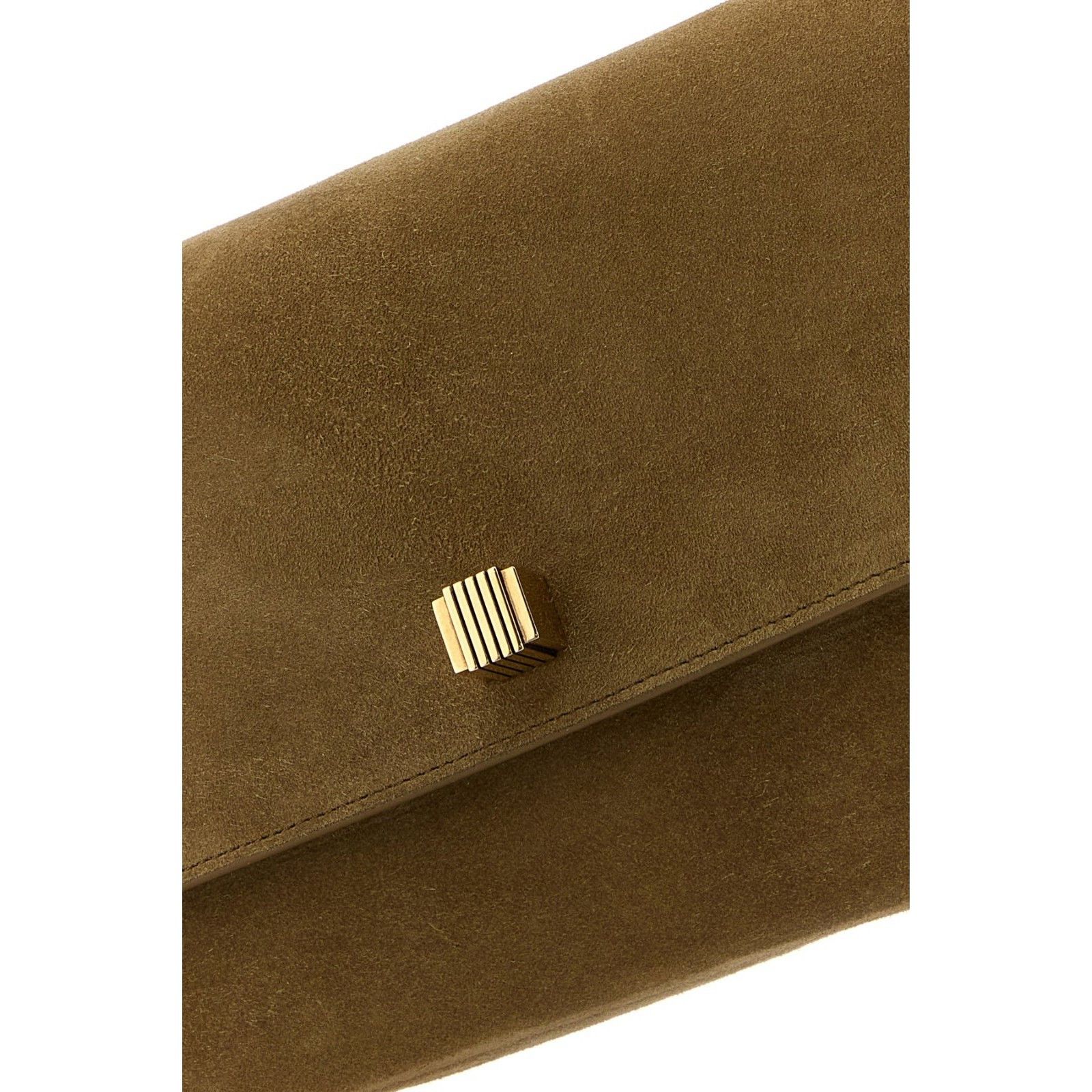 KHAITE KHAITE Audrey Brown Suede Clutch New & Authentic Size ONE SIZE - 4 Thumbnail