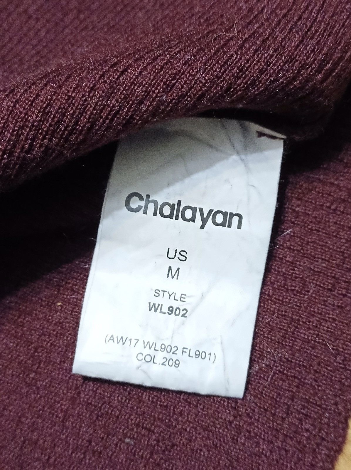 Hussein Chalayan CHALAYAN Burgundy Ultrafine Merino Wool Sweater Size M Size M / US 6-8 / IT 42-44 - 10 Thumbnail
