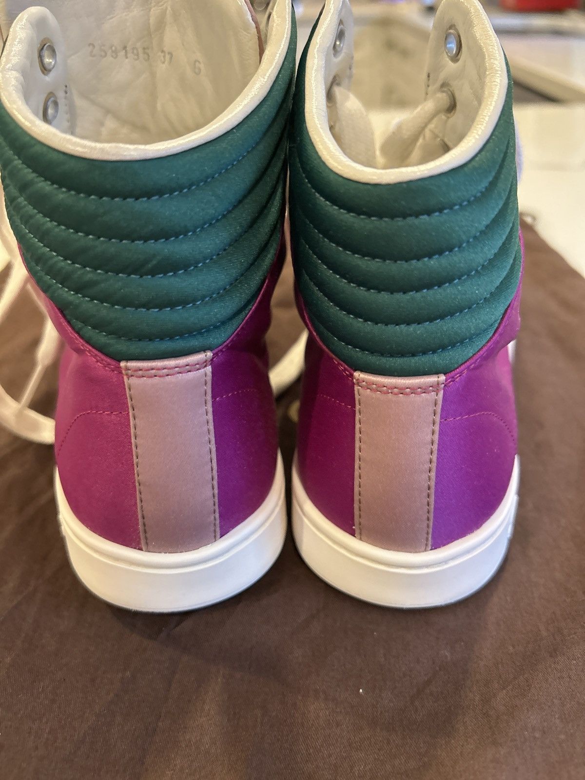 Gucci gucci satin hightops multicolor Size US 5 / EU 37 - 7 Thumbnail