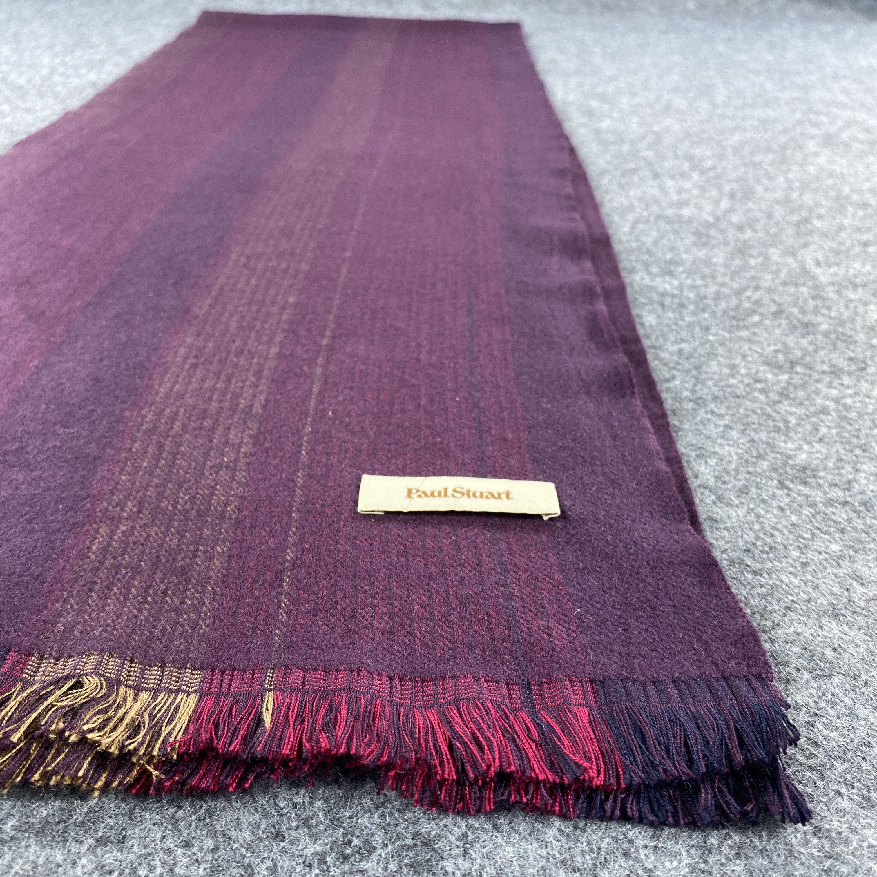 Paul Stuart × Vintage GF10508 Paul Stuart Scarf Neck Wear Muffler Size ONE SIZE - 6 Thumbnail