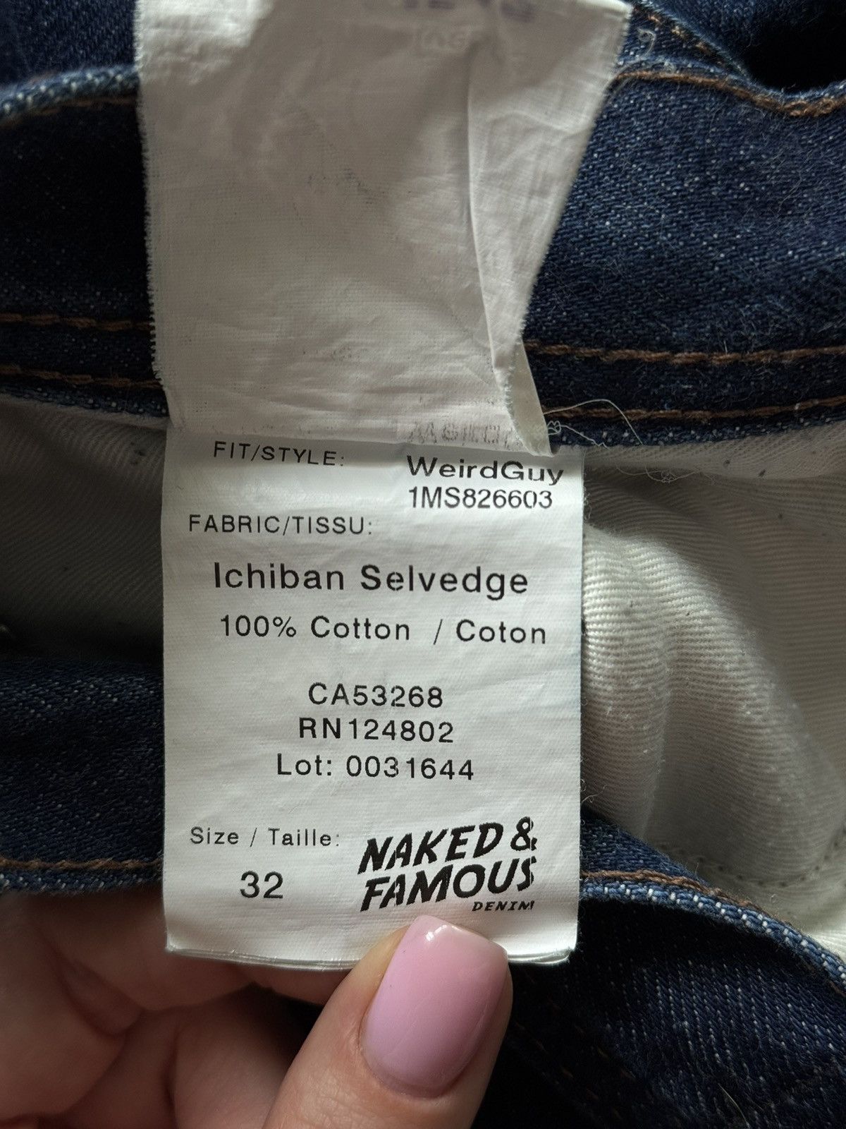Naked & Famous Naked & Famous selvedge jeans Japanese denim pants Size US 32 / EU 48 - 8 Thumbnail