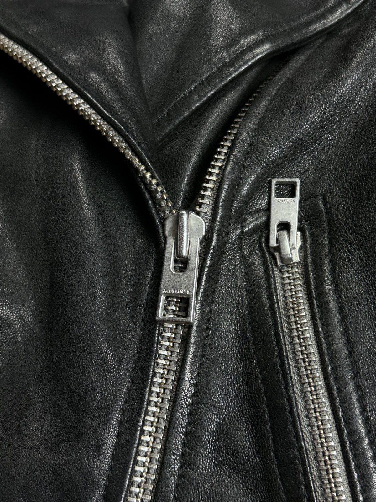 Allsaints Allsaints Genuine Leather Womans Jacket US 2 Size S / US 4 / IT 40 - 5 Thumbnail