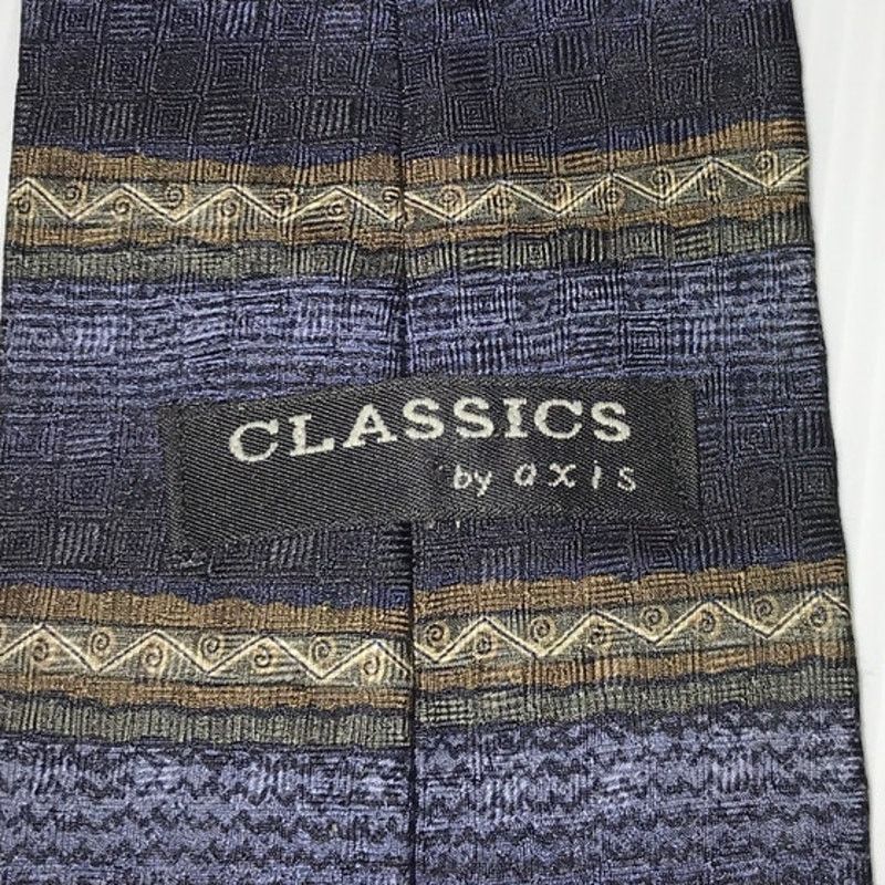 Other Classic by Axis Vintage striped Silk Wide Necktie Size ONE SIZE - 3 Thumbnail