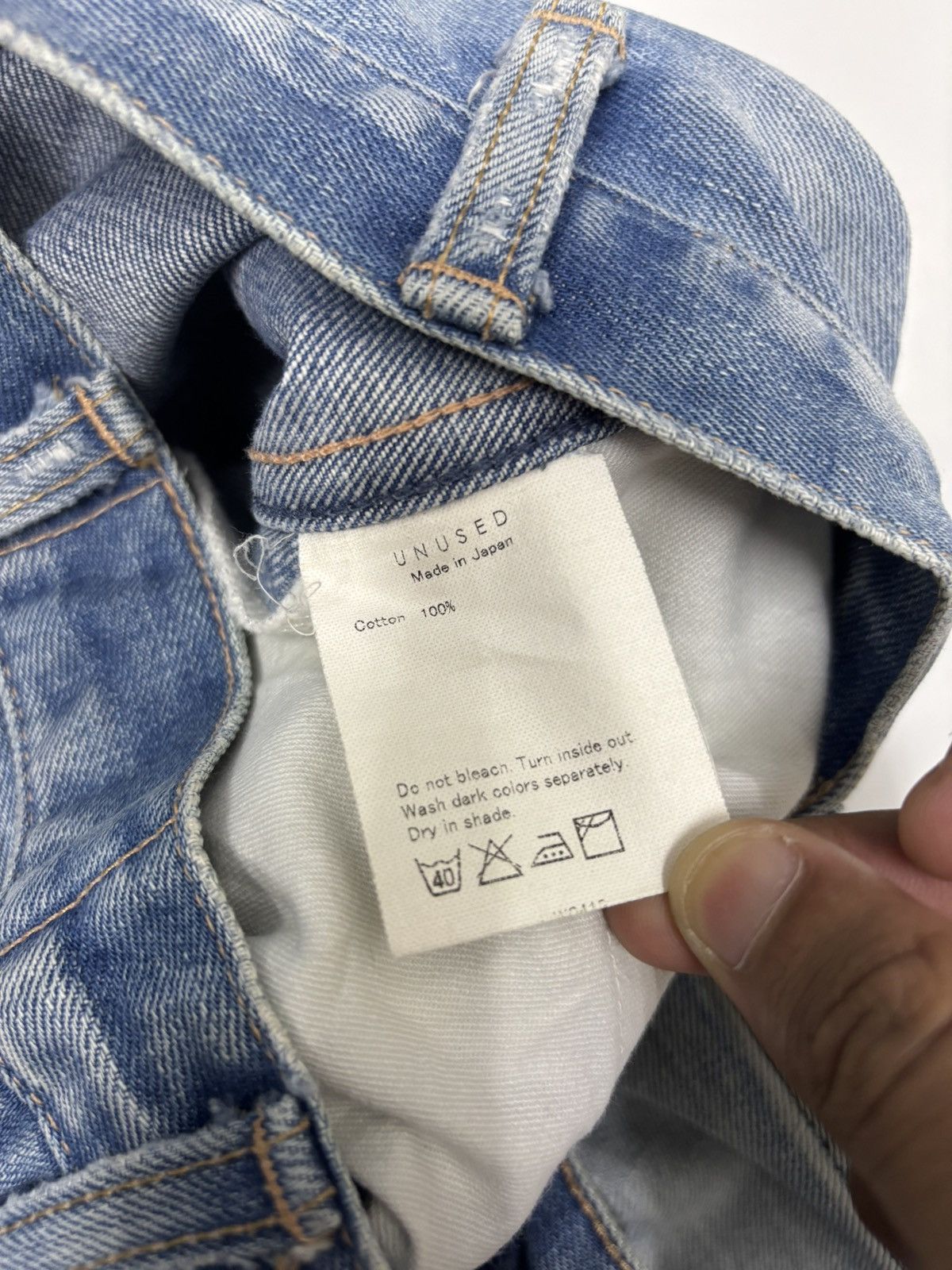 READYMADE READYMADE UNUSED Slim Fit cut Leg Ripped Thrashed Jeans Size US 30 / EU 46 - 11 Thumbnail