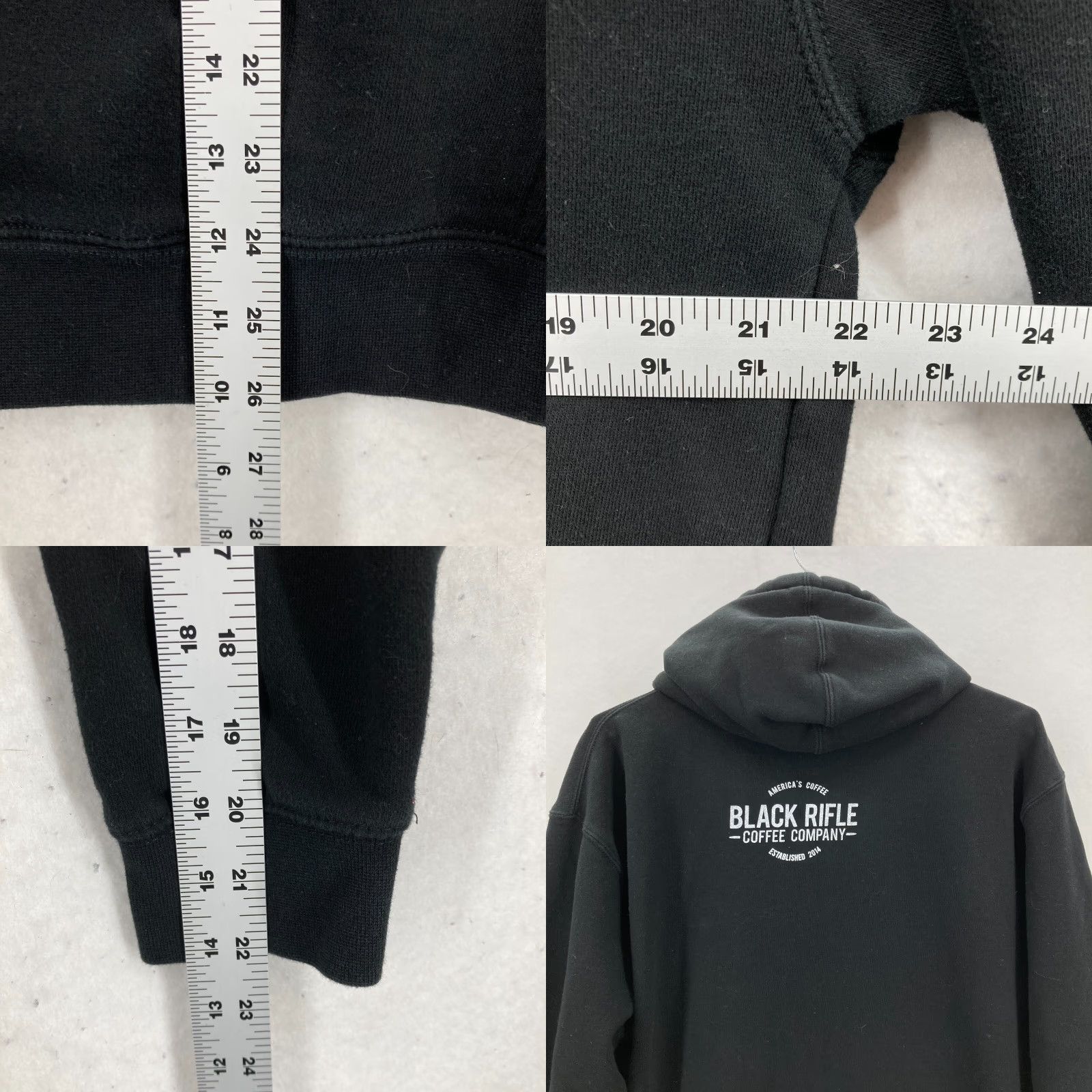 Vintage Black Rifle Coffee Hoodie Mens Large Black Pullover Blackbeards Delight Skeleton Size US L / EU 52-54 / 3 - 8 Thumbnail