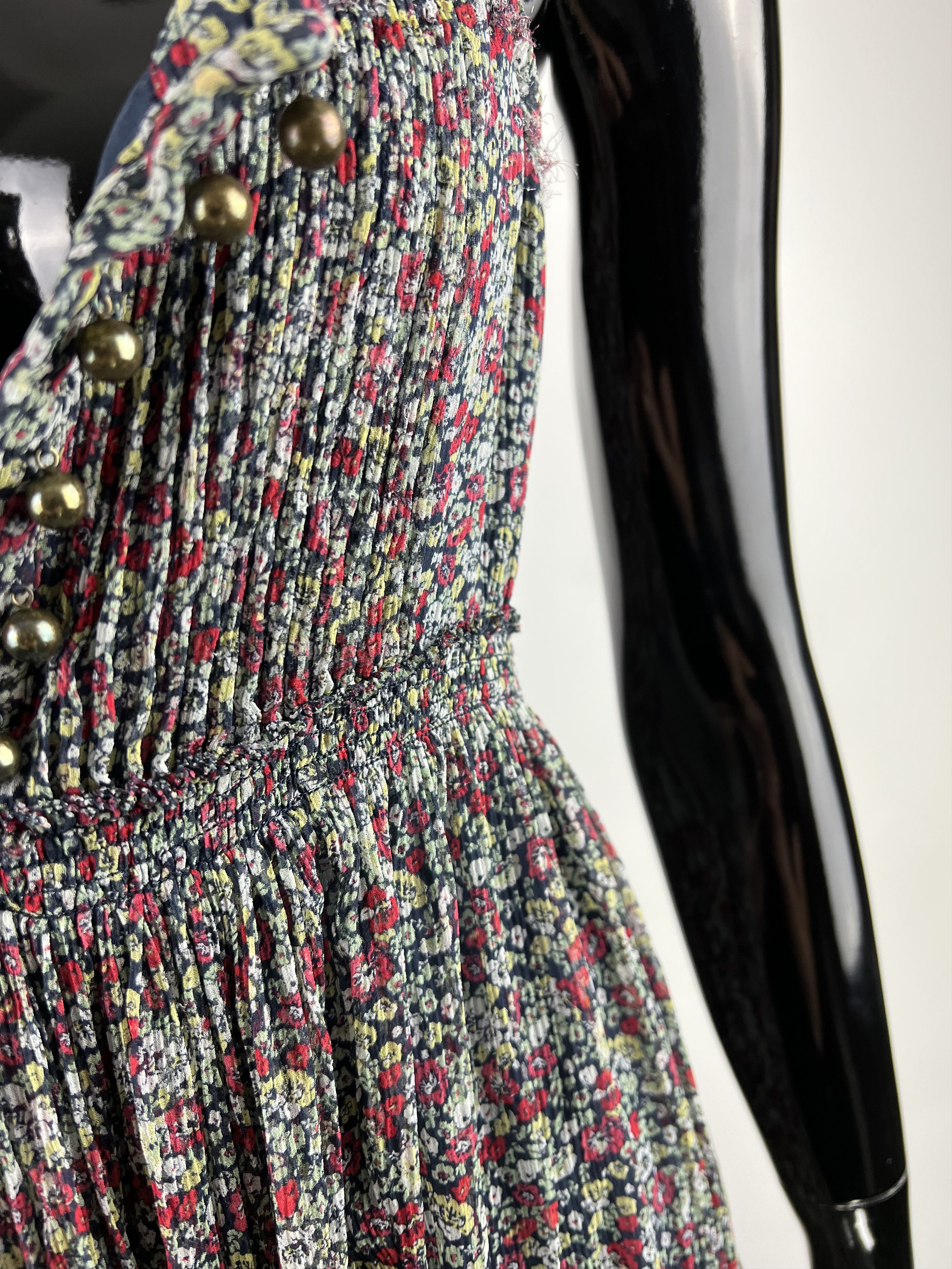 Juicy Couture Juicy Couture Silk Sleeveless Maxi Dress Floral Print Size XS / US 0-2 / IT 36-38 - 5 Thumbnail