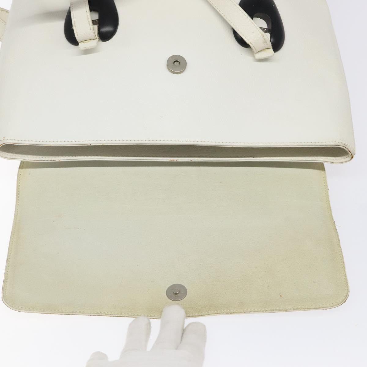 Gucci GUCCI Tote Bag Leather White Silver Size ONE SIZE - 15 Thumbnail