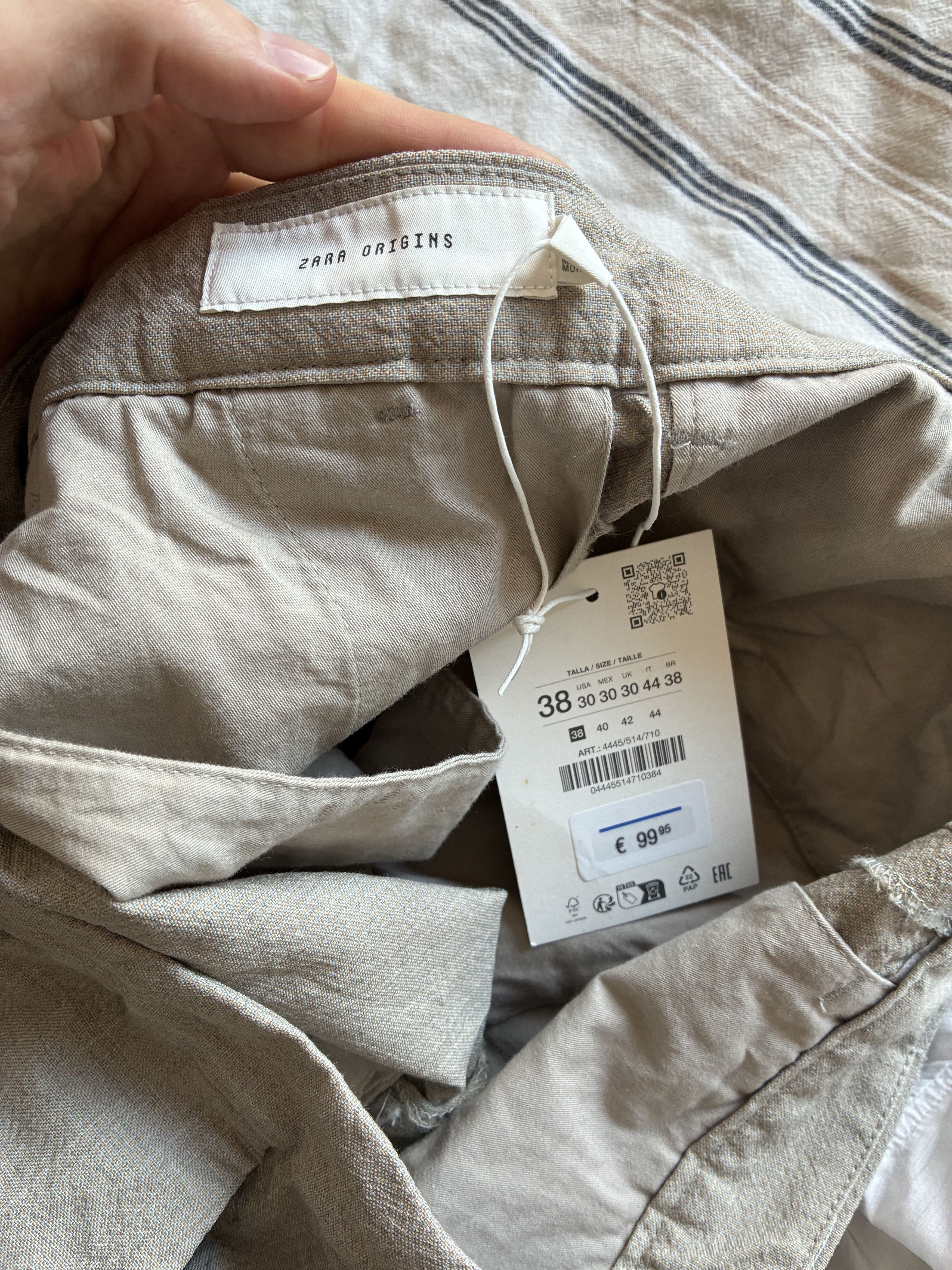 Zara Zara ZW Collection Wool Suit Pants Size 38R - 4 Thumbnail