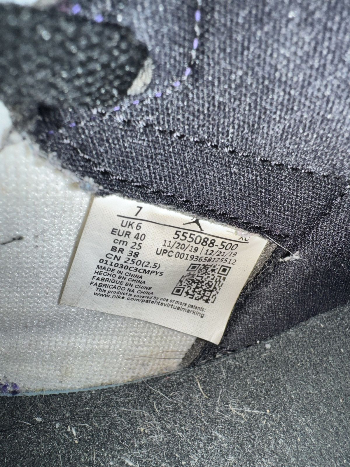 Jordan Brand Jordan 1 Retro High Court Purple Size US 7 / EU 40 - 9 Thumbnail