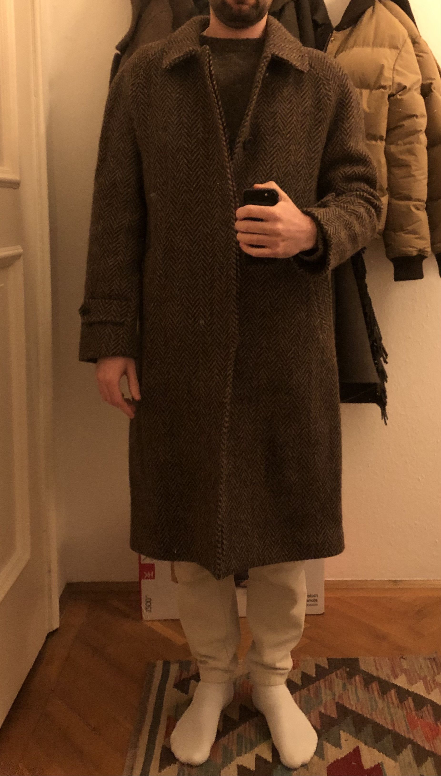 Rubinacci Rubinacci Raglan Tweed Coat (50) Size US M / EU 48-50 / 2 - 9 Thumbnail