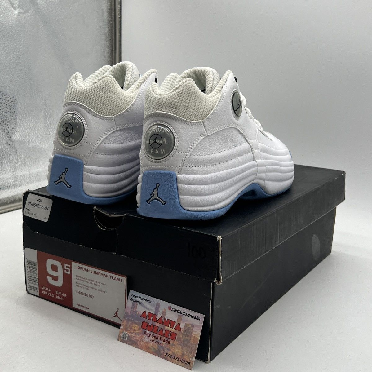 Jordan Brand Jordan jumpman white university blue Size US 9.5 / EU 42-43 - 5 Thumbnail