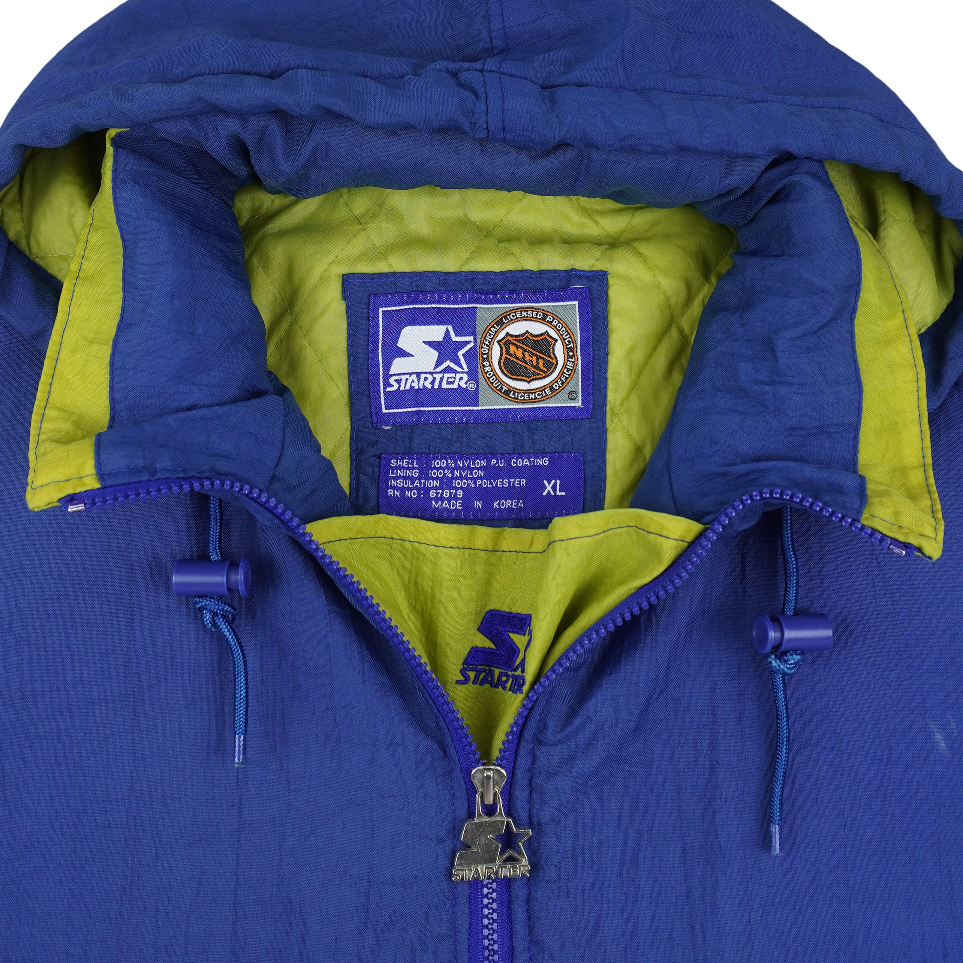 Starter Buffalo Sabres Hooded Pullover Jacket 1990s Size US XL / EU 56 / 4 - 8 Thumbnail