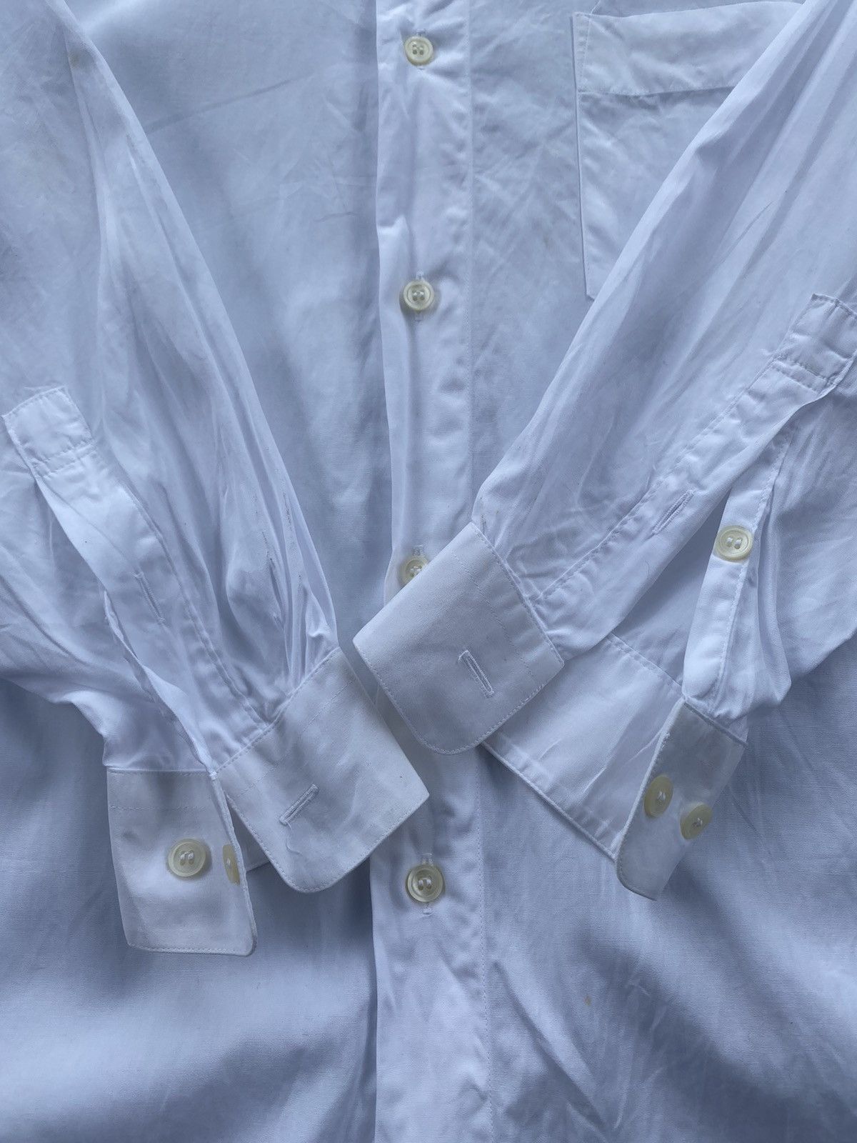 Homme Plisse Issey Miyake × Issey Miyake × Pleats Please Issey Miyake Vintage Issey Miyake Shanghai Collar Hidden Button Shirt Size US S / EU 44-46 / 1 - 9 Thumbnail