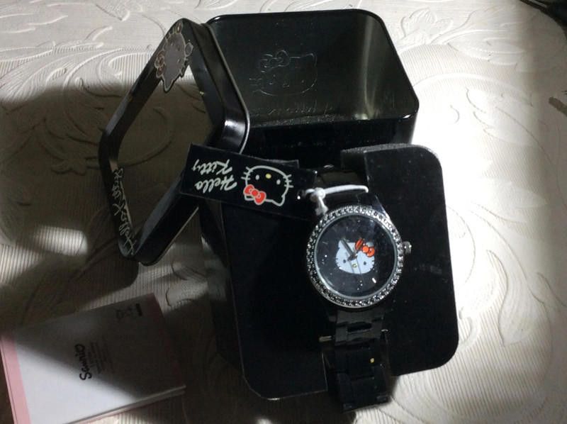 Designer Hello Kitty Black dial plastic strap watch Size ONE SIZE - 1 Thumbnail