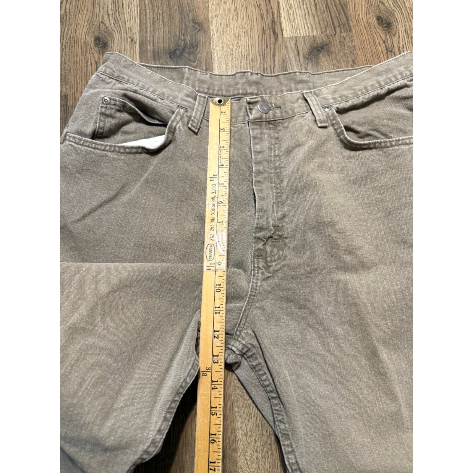 Wrangler Wrangler Jeans, Men's Size 36x28.5, Brown, Straight Leg, 5-Pocket, Medium Wash, Denim, Regular Fit, Cotton, Vintage: No, Brown, Jeans, Men Size US 36 / EU 52 - 7 Thumbnail
