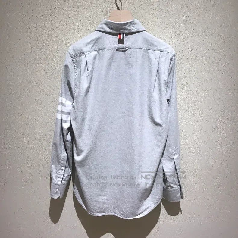 Thom Browne Thom Browne Cotton Shirt, Medium Grey Size US M / EU 48-50 / 2 - 2 Thumbnail