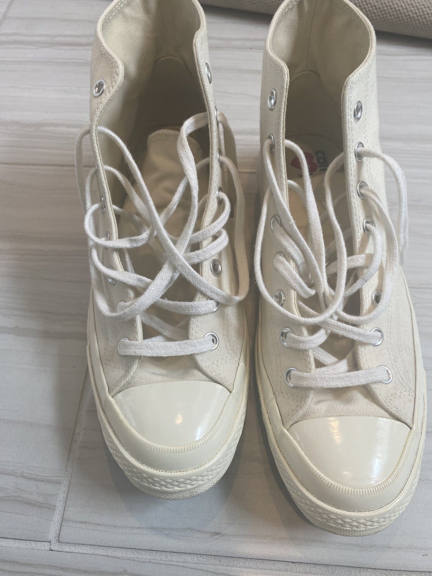 Comme des Garcons PLAY Comme Des Garcons Play Chuck 70 Cream Size US 11 / EU 44 - 2 Thumbnail