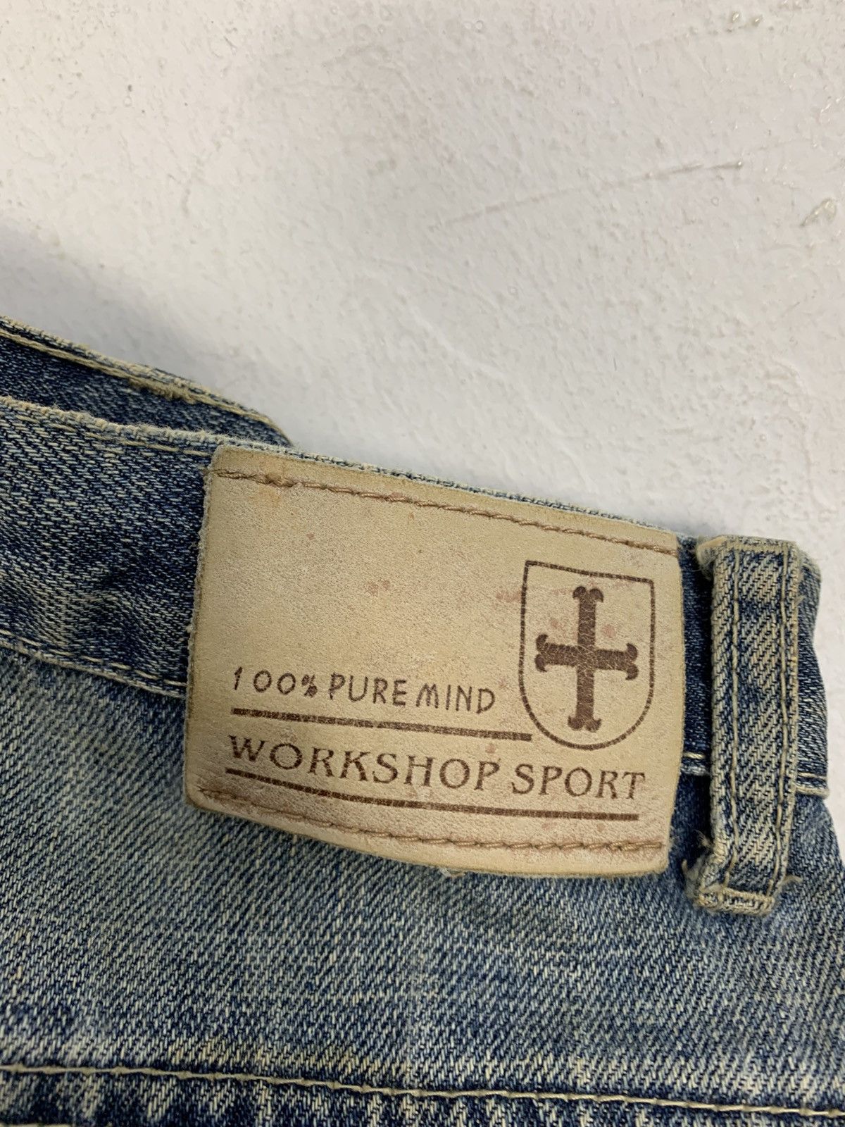 Japanese Brand Workshop Sport Rambo Cargo Indigo Denim Anime Cyber Punk Size US 34 / EU 50 - 6 Thumbnail