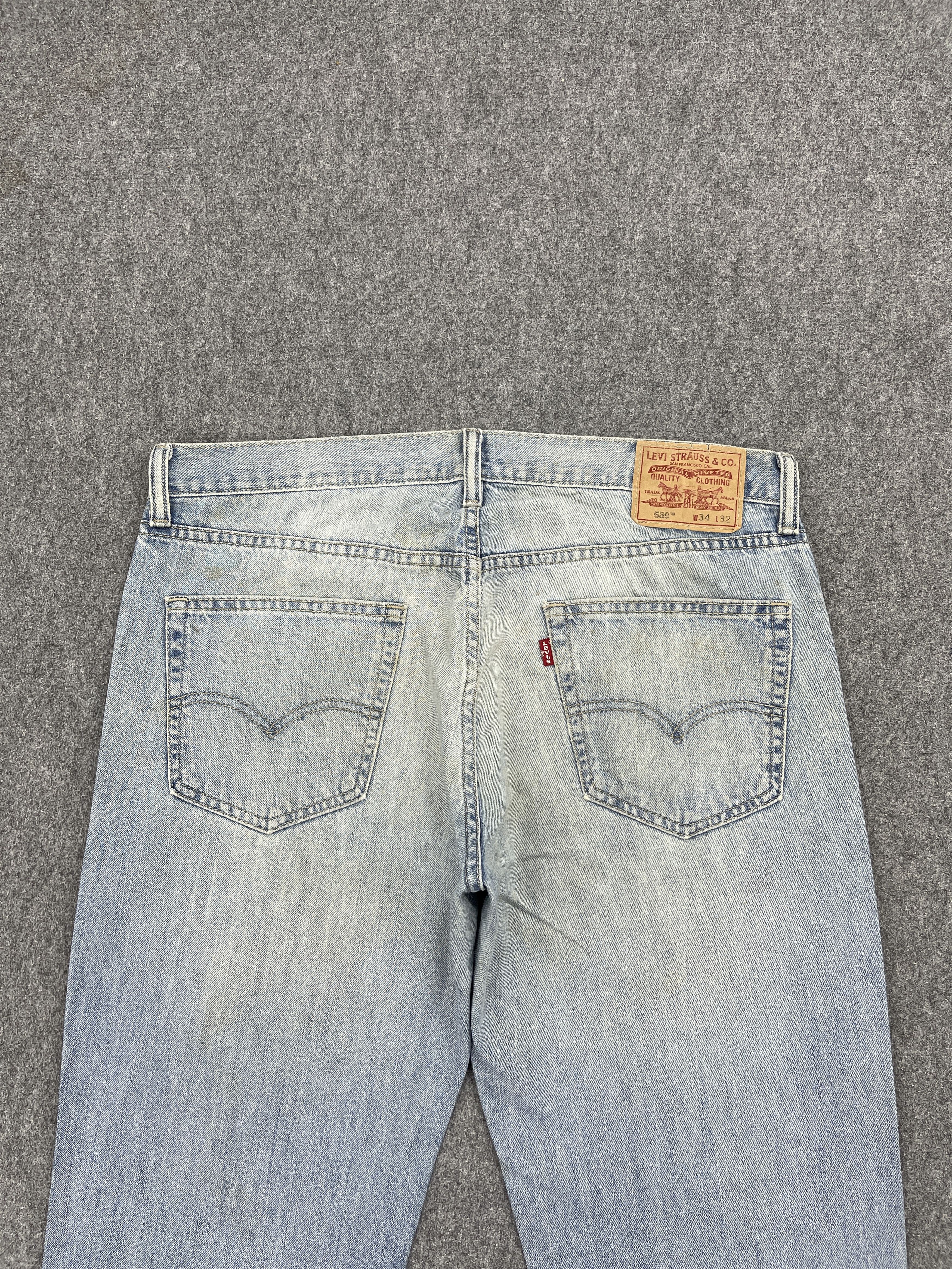 Levi's × Vintage Relaxed Straight Vintage Levis 559 Faded Blue Jeans DP2494 Size US 36 / EU 52 - 4 Thumbnail