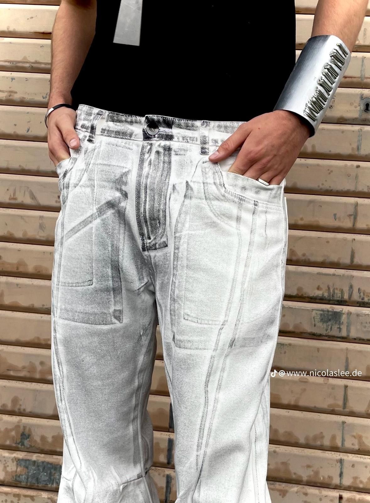 Japanese Brand Nicolas Lee X-ray pants Size US 28 / EU 44 - 5 Thumbnail