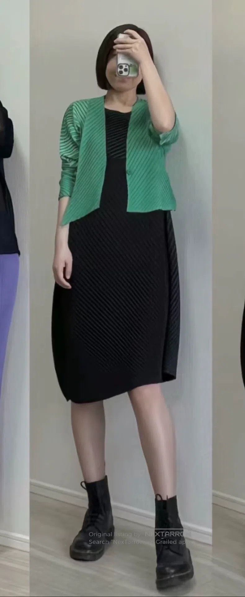 Issey Miyake Issey Miyake Long Sleeve Buttoned Short Coat Green Size S / US 4 / IT 40 - 2 Thumbnail