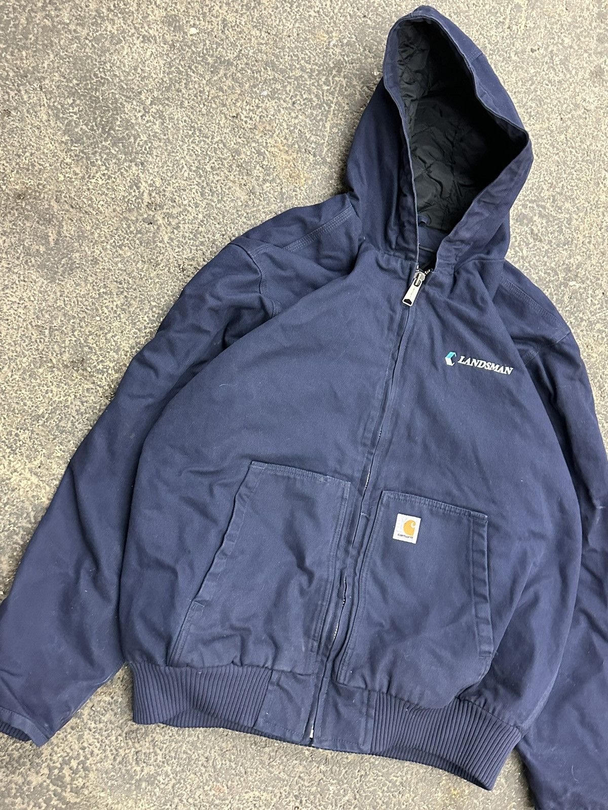 Carhartt × Vintage Carhartt hooded blue jacket Size US XL / EU 56 / 4 - 1 Thumbnail