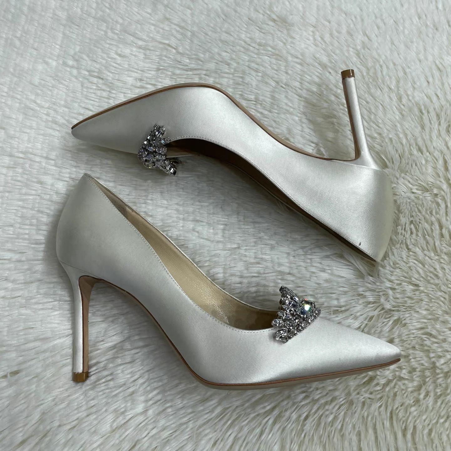 Jimmy Choo Jimmy Choo ROMY Crystal Embellished Stiletto Heel Pumps K15 Size US 6 / IT 36 - 5 Thumbnail