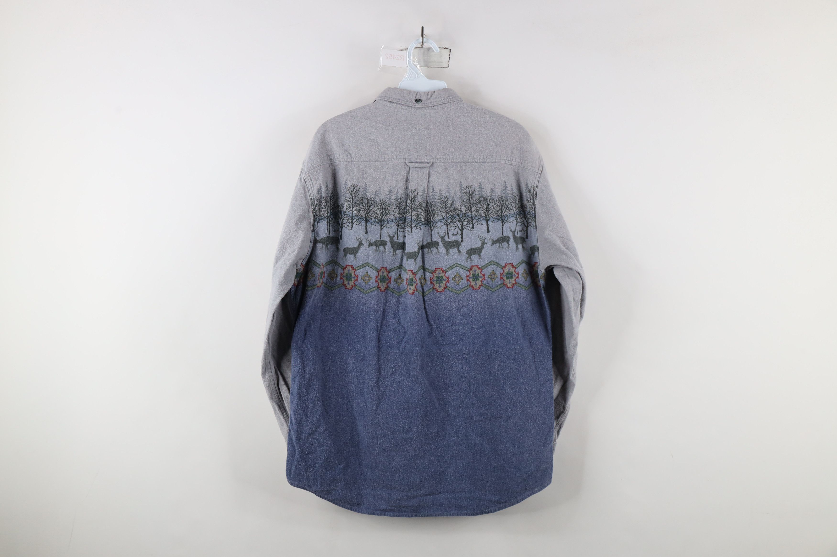 Cabelas × Vintage Vintage 90s Cabelas Over Print Chamois Cloth Button Shirt Size US M / EU 48-50 / 2 - 11 Thumbnail