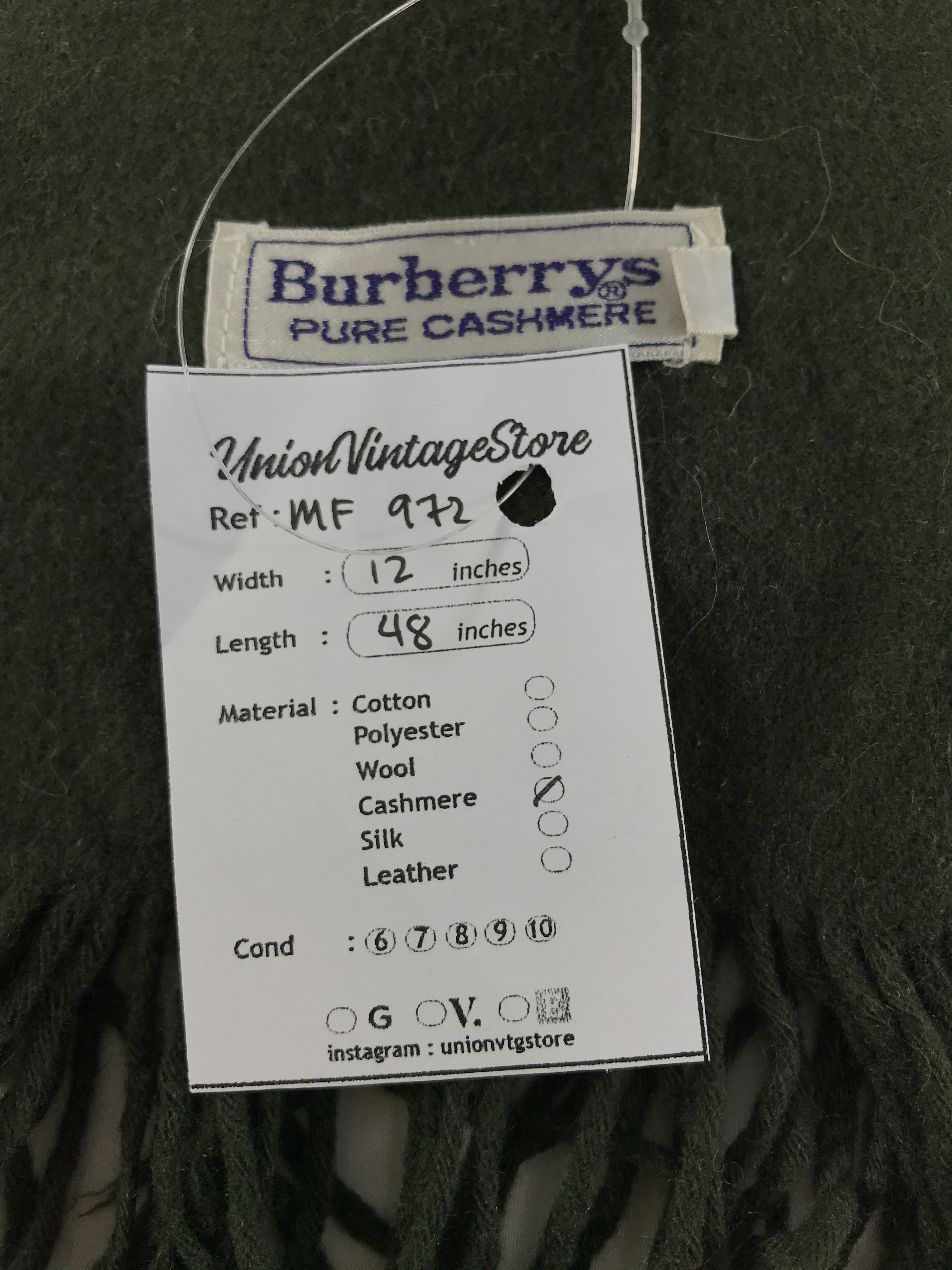 Burberry Vintage Burberry Scarf/Muffler/Neckwear MF972 Size ONE SIZE - 6 Thumbnail