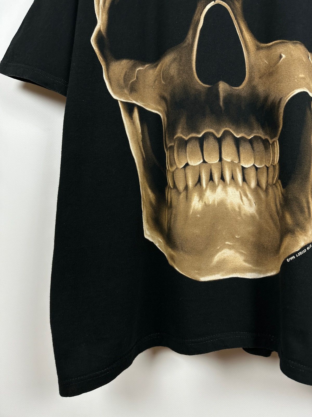 Liquid Blue 1999 Vintage Liquid Blue Skull All Over Print T-Shirt Size US XXL / EU 58 / 5 - 8 Thumbnail