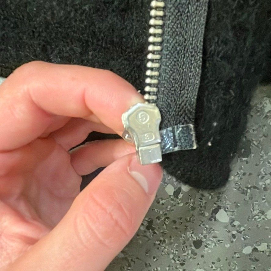 Japanese Brand Vintage Balenciaga Black Wool Coat with Pearl silver Size US S / EU 44-46 / 1 - 4 Thumbnail